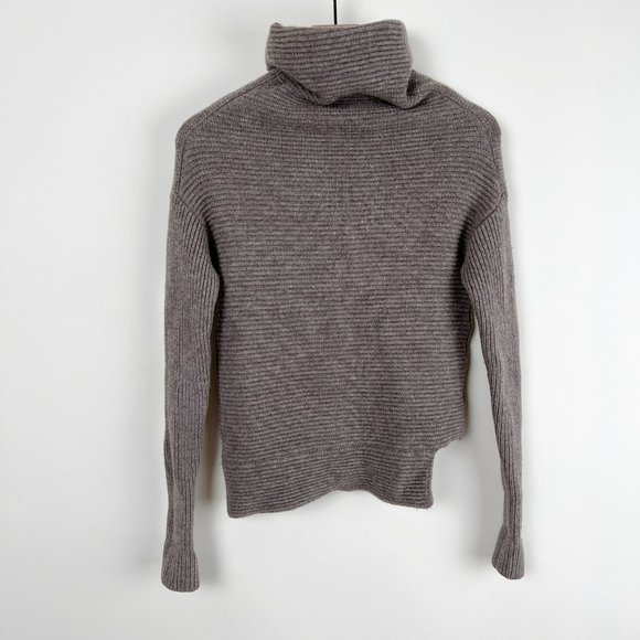 Aritzia Mika Cashmere & Wool Funnel Cowl Turtleneck Sweater Boxy Oversized Cozy - Picture 8 of 15